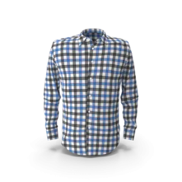 Blue & Black Check Shirt