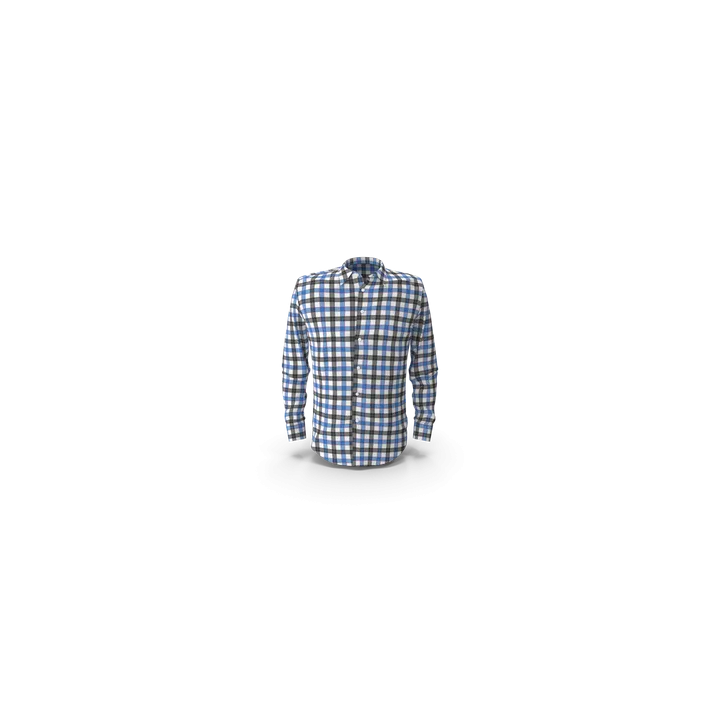 Blue & Black Check Shirt